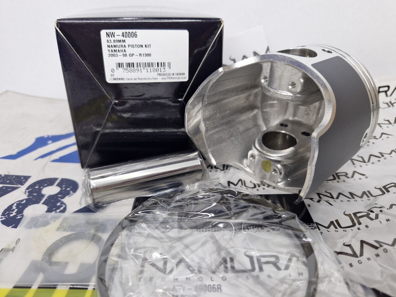Поршневой комплект гидроциклов Yamaha 1300R (номинал) NW-40006-2