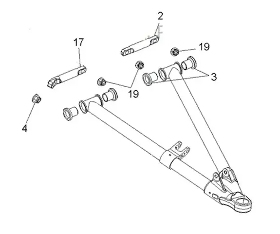 Комплект втулок для нижних рычагов (SM-08682, SM-08683) снегоходов Polaris SM-08603