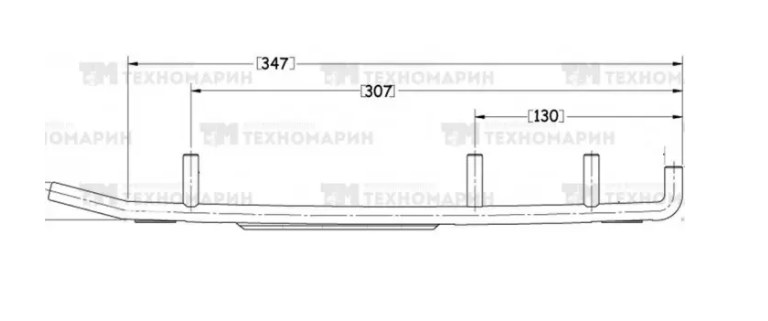 Конек лыжи снегоходов BRP Ski-Doo, Lynx (комплект 2шт) A-04-0-4-464