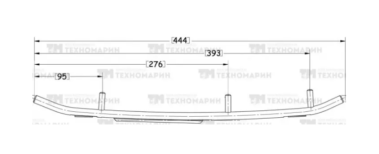Конек лыжи снегоходов Polaris (комплект 2шт) A-04-0-4-226-01