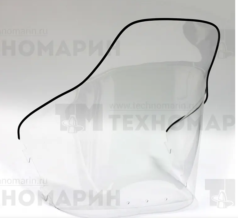 Стекло ветровое для снегоходов BRP Lynx 6900, Ski-Doo Skandic (стд 58см, 2мм)