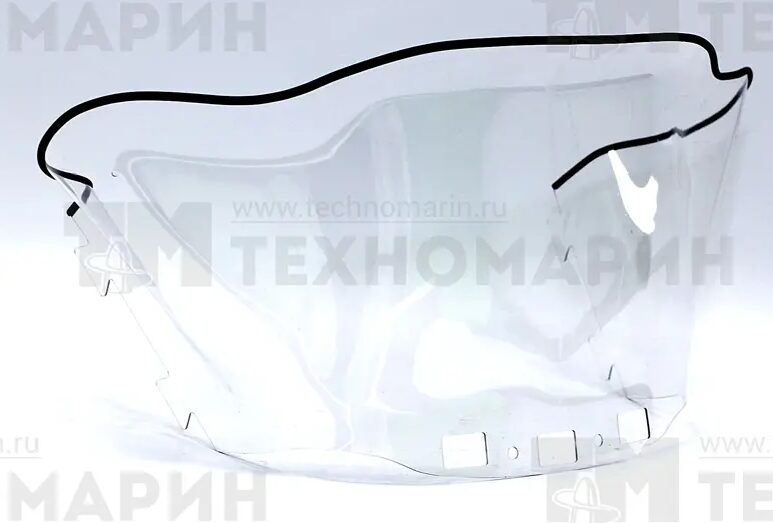 Стекло ветровое для снегоходов BRP Ski-Doo, Lynx Summit, MXZ, Legend, Grand Touring (39см, 2мм)