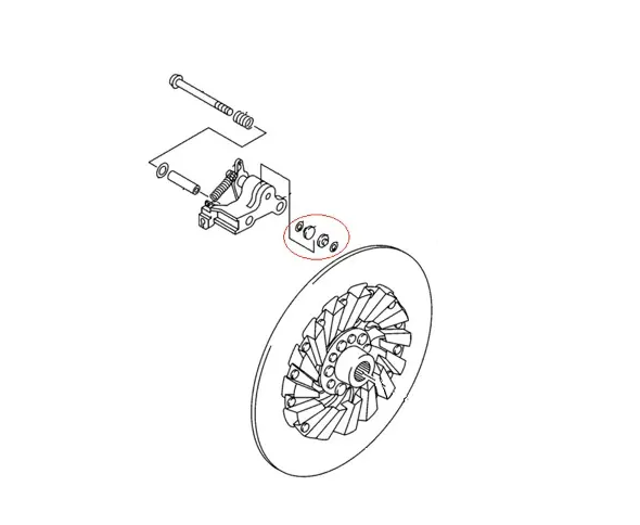 Тормозные колодки для снегоходов Yamaha (стояночный) SM-05500F-01