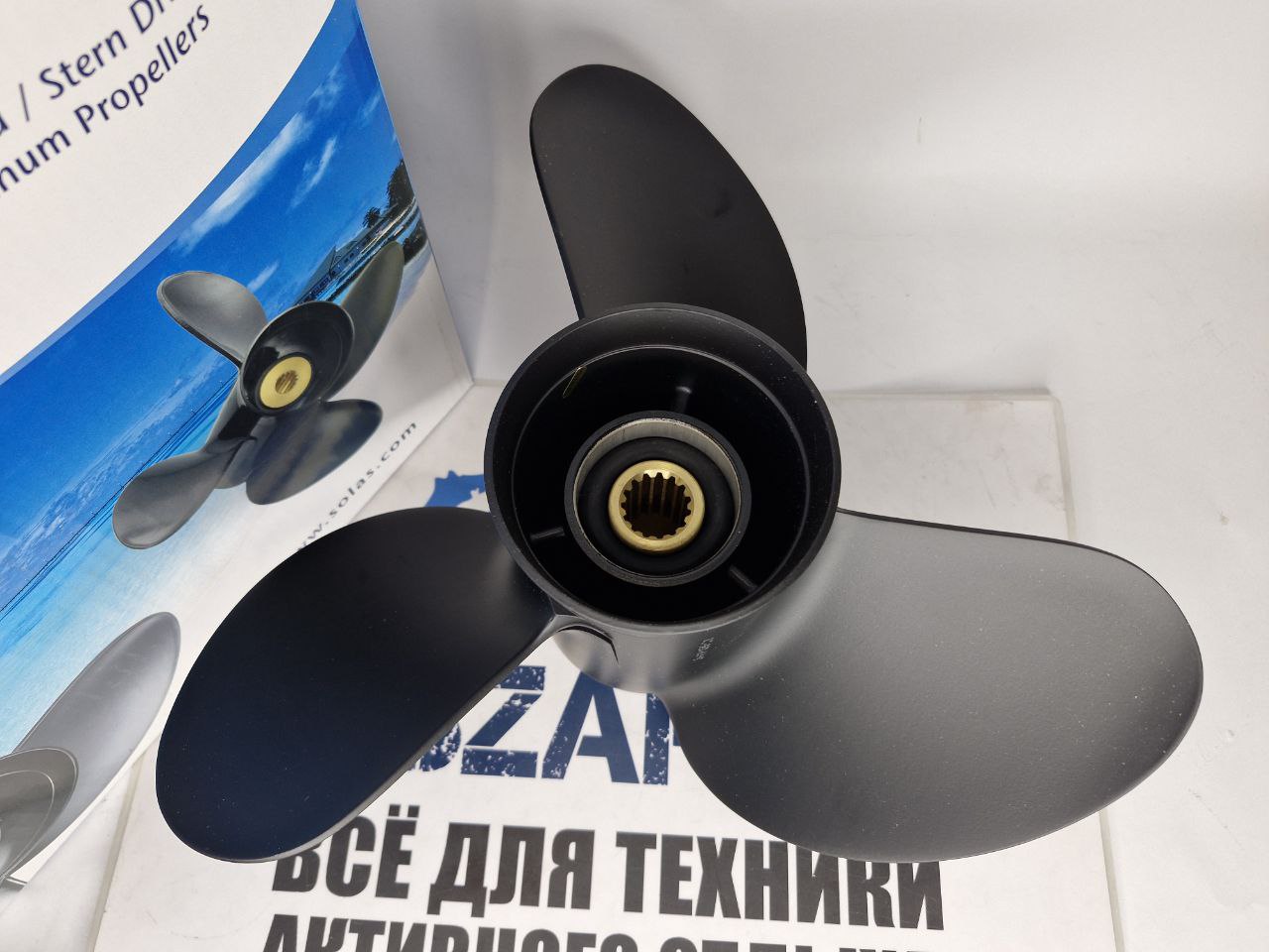Винт гребной Solas подвесных лодочных моторов, плм Suzuki, Force 3411-139-21, 3x13.9x21 (R)-2